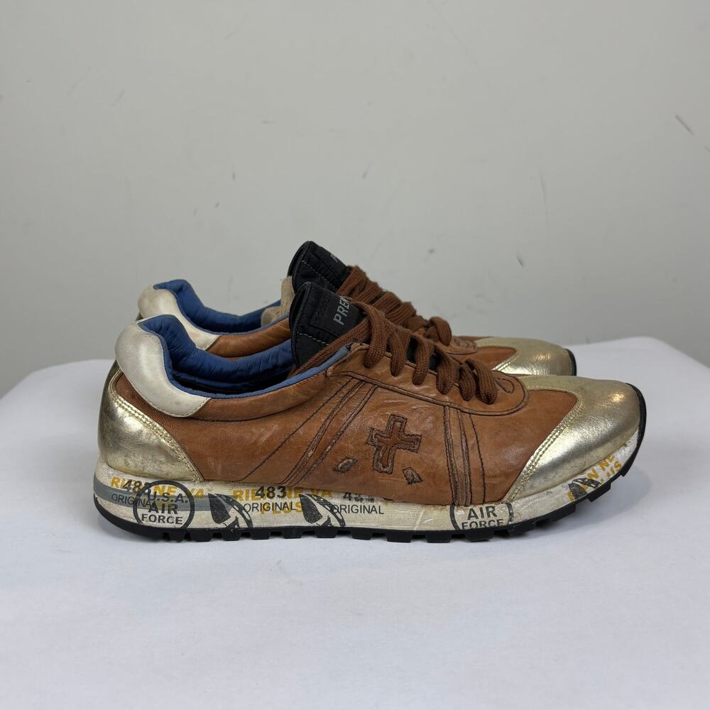 Premiata Lucy 530 Leather Trainers Sneakers Shoes EU 40 W's 9 M's 7 - Picture 3 of 12